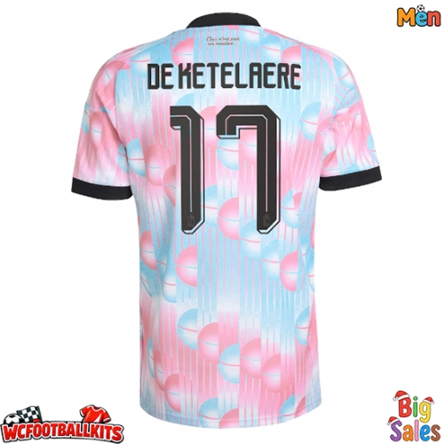 Belgium Charles De Ketelaere #17 Replica Away Stadium Shirt World Cup 2026 Short Sleeve